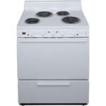 Premier 3.91 Cu. Ft. White Freestanding Electric Range