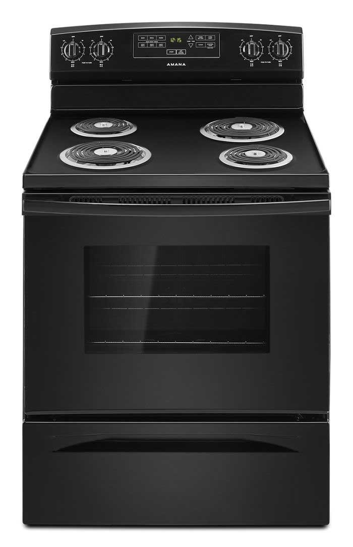 imgi_259_amana-range-ACR4303MFB Amana Electric Range 30 In. With Bake Assist Temps in Black - ACR4303MFBK - Image 1