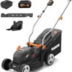 WORX Cordless Lawn Mower, 14'' Electric Mower with Mulching & Bagging, 20V Push Lawn Mower with 6-Position Height Adjustment, 5.0 Ah Battery & Charger Included, WG733.1  Patio, Lawn & Garden - Style : 21" 40V Mower w/(2) 5.0Ah Batteries