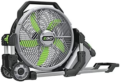 EGO POWER+ Portable Misting Fan, Outdoor Electric 18" 5 Speed Fan, Battery and Charger Not Included - FN1800  Patio, Lawn & Garden - Style : 18" (No Battery/Charger)