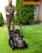40V 19" Cordless Lawn Mower, Brushless Push Lawn Mower w/ 13.2Gal Bag, 98% Grass Collection, 3-Step Quicker Foldable, 6-Position Height Adjustment Meets Various Cutting Needs  Patio, Lawn & Garden - Color : A-Black&Orange - Image 9