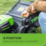 Greenworks 60V 17" Brushless Cordless Push Lawn Mower, 2-in-1 Mulching/Bagging, 4.0Ah Battery and 3A Charger(40min Runtime)  Patio, Lawn & Garden - Size : 60V 17" Push + Blower (4.0Ah) - Image 6