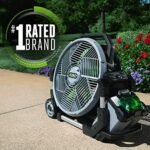 EGO POWER+ Portable Misting Fan, Outdoor Electric 18" 5 Speed Fan, Battery and Charger Not Included - FN1800  Patio, Lawn & Garden - Style : 18" (No Battery/Charger) - Image 2