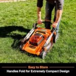 LawnMaster 48V MAX Electric Lawn Mower, 19-inch Brushless Cordless Lawn Mower with 2X24V MAX 4.0Ah Battery and a Dual Charger-CLMF4819A  Patio, Lawn & Garden - Color : 19-Inch-Orange - Image 6