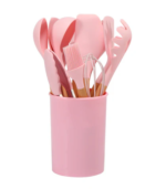 Silicone Kitchen Utensil Set – BPA-free, heat-resistant with wooden handles for cooking and baking - Image 12