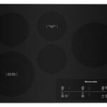 KitchenAid 30-Inch Electric Cooktop with 5 Elements and Touch-Activated Controls In Black with Stainless Trim - KCES950KSS