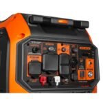WEN DF680iX Quiet 6800-Watt Dual Fuel RV-Ready Electric Start Portable Inverter Generator with Fuel Shut Off and CO Watchdog for Electric Vehicle Backup - Image 4