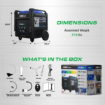 DuroMax 11,000 Watt Portable Tri Fuel Inverter Generator - Quiet, Low THD - Image 9